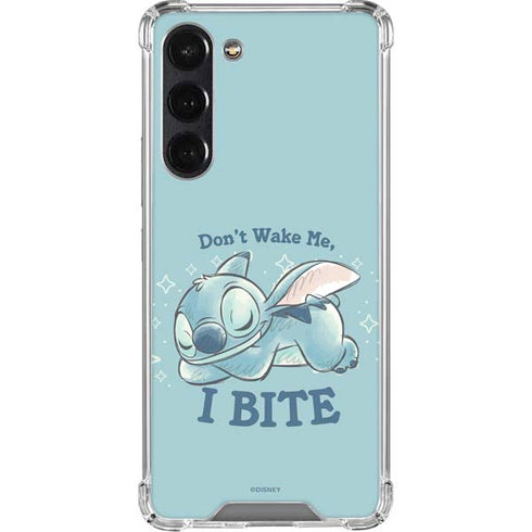 Disney Lilo and Stitch Dont Wake Me I Bite Galaxy S23 Plus Clear Case