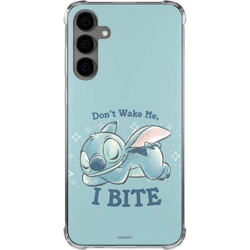 Disney Lilo and Stitch Dont Wake Me I Bite Galaxy S24 Plus Clear Case