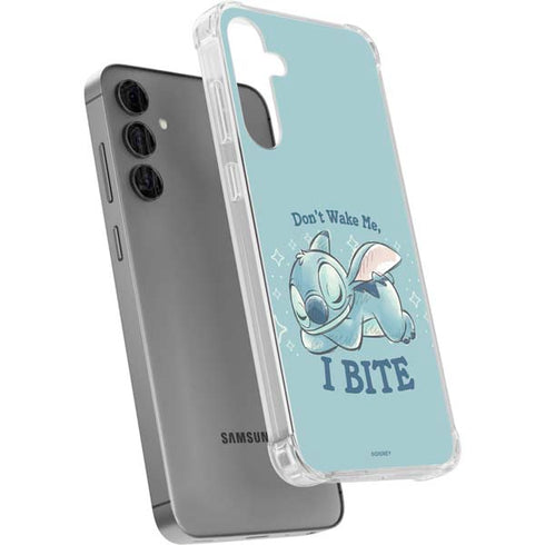 Disney Lilo and Stitch Dont Wake Me I Bite Galaxy S24 Plus Clear Case