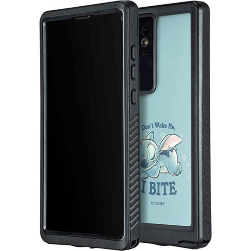 Disney Lilo and Stitch Dont Wake Me I Bite Galaxy S24 Ultra Waterproof Case