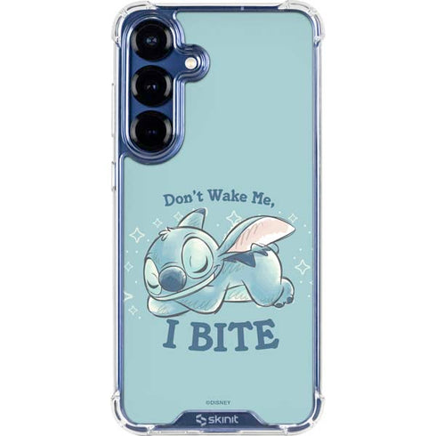 Disney Lilo and Stitch Dont Wake Me I Bite Galaxy S25 Plus Clear Case