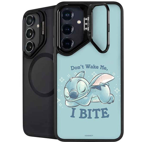 Disney Lilo and Stitch Dont Wake Me I Bite Galaxy S25 Plus Kickstand Case