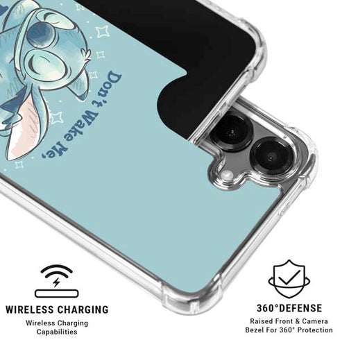 Disney Lilo and Stitch Dont Wake Me I Bite Galaxy S26 Plus Clear Case