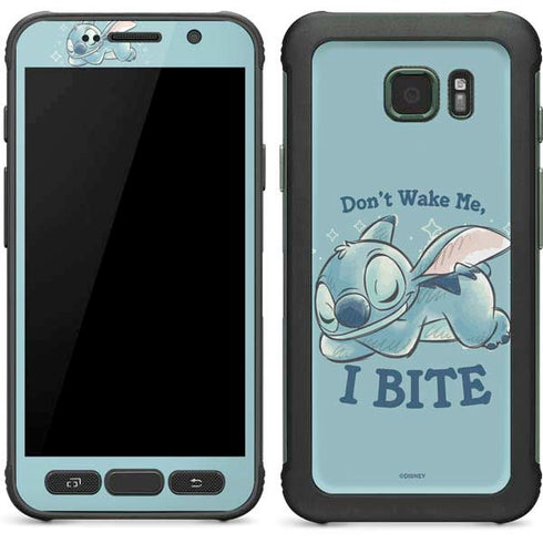 Disney Lilo and Stitch Dont Wake Me I Bite Galaxy S7 Active Skin