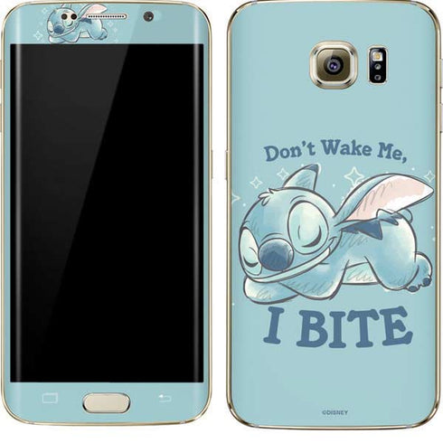 Disney Lilo and Stitch Dont Wake Me I Bite Galaxy S7 Edge Skin
