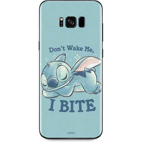 Disney Lilo and Stitch Dont Wake Me I Bite Galaxy S8 Plus Skin