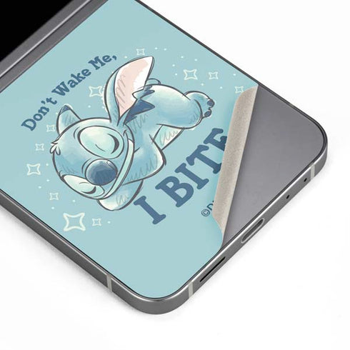 Disney Lilo and Stitch Dont Wake Me I Bite Galaxy Z Flip6 Skin
