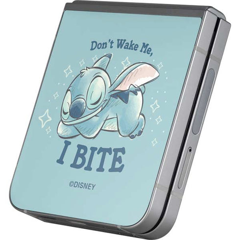 Disney Lilo and Stitch Dont Wake Me I Bite Galaxy Z Flip6 Skin