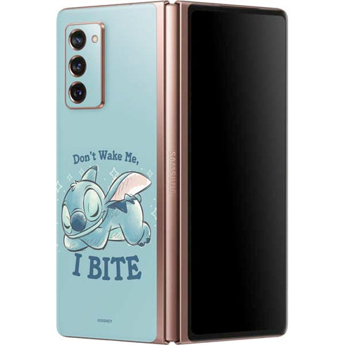 Disney Lilo and Stitch Dont Wake Me I Bite Galaxy Z Fold2 5G Skin