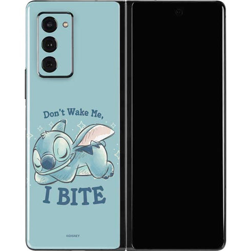 Disney Lilo and Stitch Dont Wake Me I Bite Galaxy Z Fold2 5G Skin
