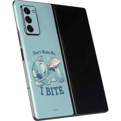Disney Lilo and Stitch Dont Wake Me I Bite Galaxy Z Fold2 5G Skin