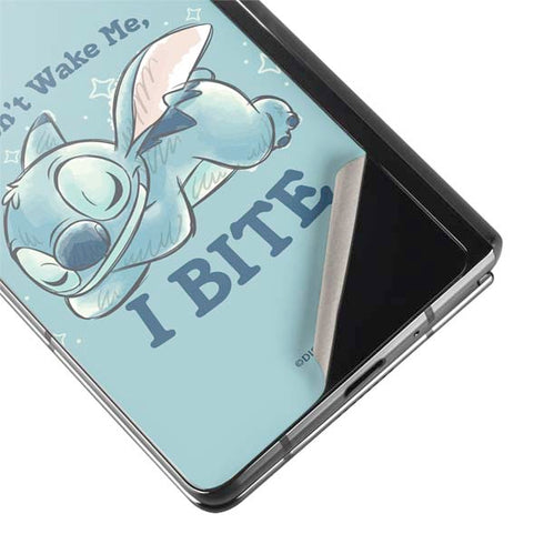 Disney Lilo and Stitch Dont Wake Me I Bite Galaxy Z Fold2 5G Skin