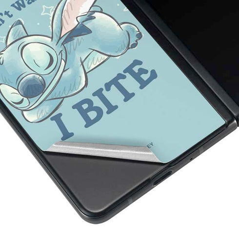 Disney Lilo and Stitch Dont Wake Me I Bite Galaxy Z Fold3 5G Skin