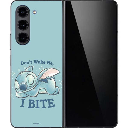 Disney Lilo and Stitch Dont Wake Me I Bite Galaxy Z Fold5 5G Skin