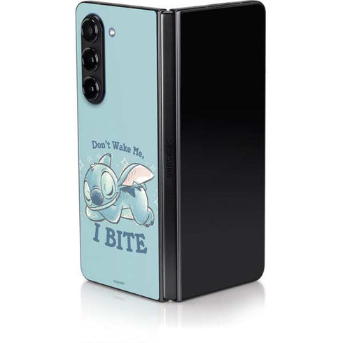Disney Lilo and Stitch Dont Wake Me I Bite Galaxy Z Fold5 5G Skin