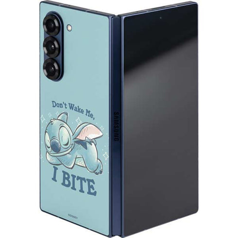 Disney Lilo and Stitch Dont Wake Me I Bite Galaxy Z Fold6 Skin