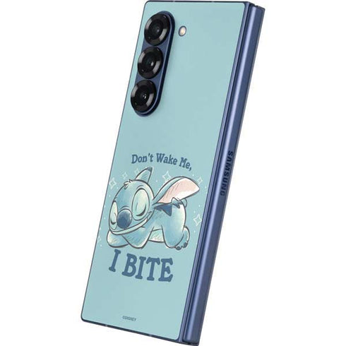 Disney Lilo and Stitch Dont Wake Me I Bite Galaxy Z Fold6 Skin