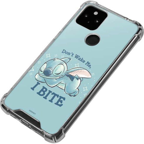 Disney Lilo and Stitch Dont Wake Me I Bite Google Pixel 5a 5G Clear Case
