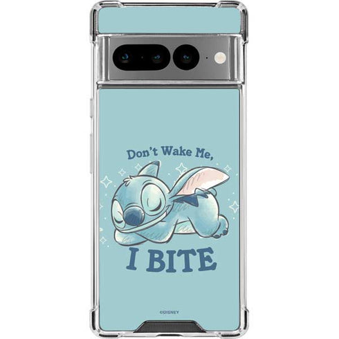Disney Lilo and Stitch Dont Wake Me I Bite Google Pixel 7 Pro Clear Case