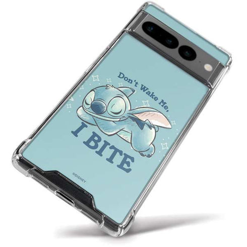 Disney Lilo and Stitch Dont Wake Me I Bite Google Pixel 7 Pro Clear Case