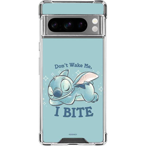 Disney Lilo and Stitch Dont Wake Me I Bite Google Pixel 8 Pro Clear Case