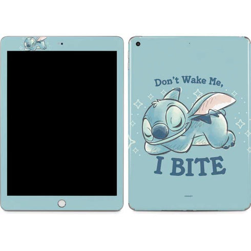Disney Lilo and Stitch Dont Wake Me I Bite Apple iPad Skin
