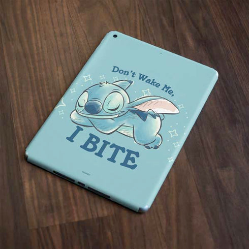 Disney Lilo and Stitch Dont Wake Me I Bite Apple iPad Skin