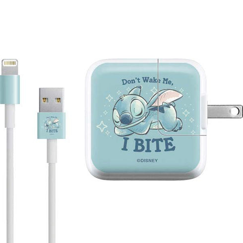 Disney Lilo and Stitch Dont Wake Me I Bite iPad Charger (10W USB) Skin