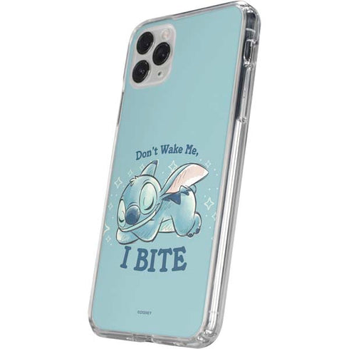 Disney Lilo and Stitch Dont Wake Me I Bite iPhone 11 Pro Clear Case