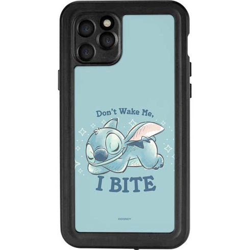 Disney Lilo and Stitch Dont Wake Me I Bite iPhone 11 Pro Waterproof Case