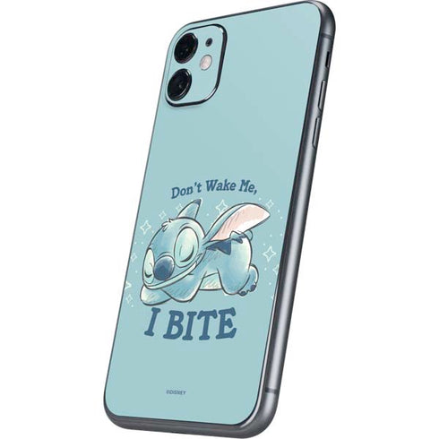 Disney Lilo and Stitch Dont Wake Me I Bite iPhone 11 Skin