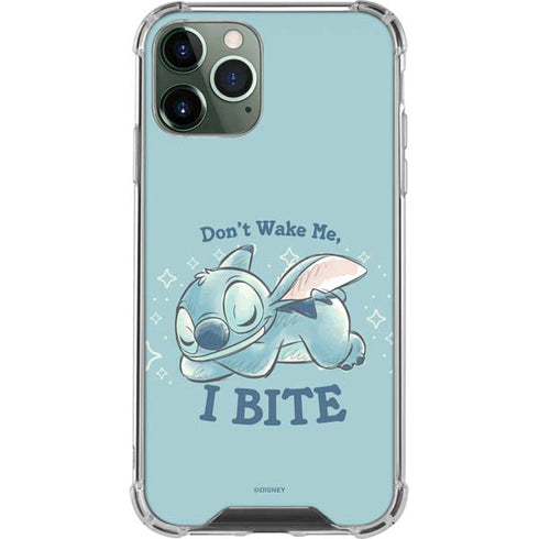 Disney Lilo and Stitch Dont Wake Me I Bite iPhone 12 Pro Max Clear Case