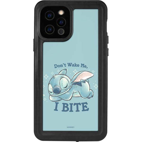 Disney Lilo and Stitch Dont Wake Me I Bite iPhone 12 Pro Waterproof Case