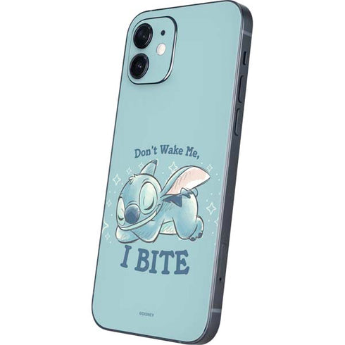 Disney Lilo and Stitch Dont Wake Me I Bite iPhone 12 Skin