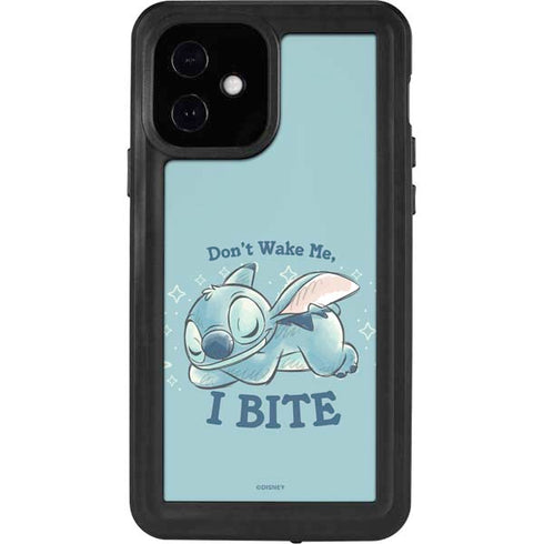 Disney Lilo and Stitch Dont Wake Me I Bite iPhone 12 Waterproof Case