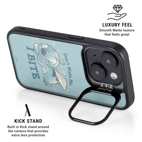 Disney Lilo and Stitch Dont Wake Me I Bite iPhone 13 Kickstand Case