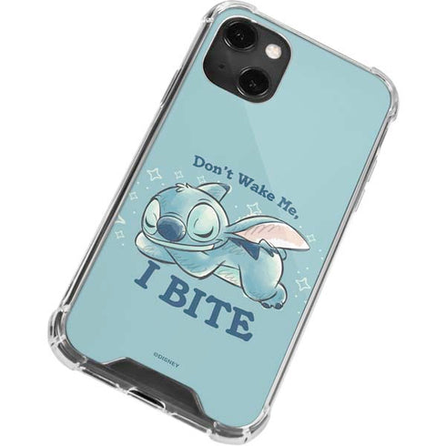 Disney Lilo and Stitch Dont Wake Me I Bite iPhone 13 Mini Clear Case