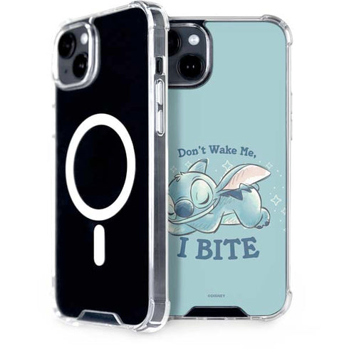 Disney Lilo and Stitch Dont Wake Me I Bite iPhone 15 MagSafe Case