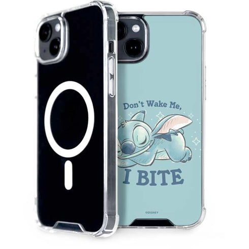 Disney Lilo and Stitch Dont Wake Me I Bite iPhone 15 Plus MagSafe Case