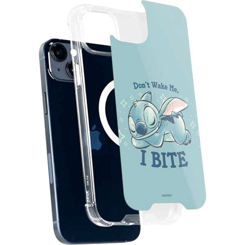 Disney Lilo and Stitch Dont Wake Me I Bite iPhone 15 Plus MagSafe Case