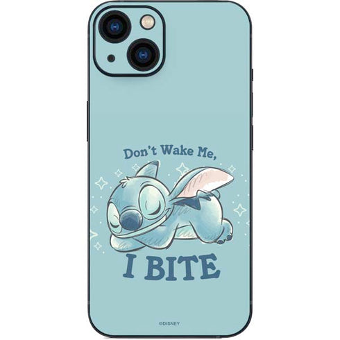 Disney Lilo and Stitch Dont Wake Me I Bite iPhone 15 Plus Skin