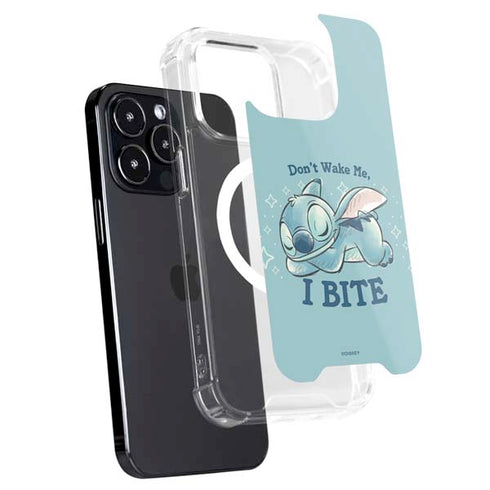 Disney Lilo and Stitch Dont Wake Me I Bite iPhone 15 Pro MagSafe Case