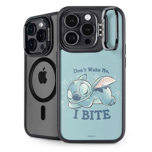 Disney Lilo and Stitch Dont Wake Me I Bite iPhone 15 Pro Max Kickstand Case