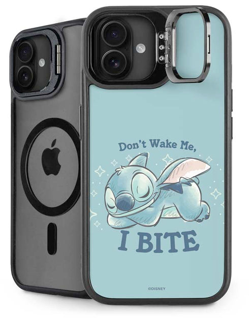 Disney Lilo and Stitch Dont Wake Me I Bite iPhone 16 Plus Kickstand Case
