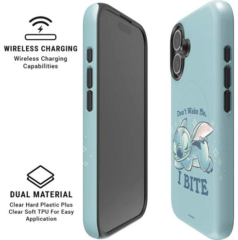 Disney Lilo and Stitch Dont Wake Me I Bite iPhone 16 Plus Magsafe Impact Case