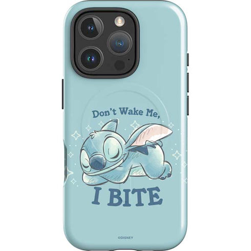 Disney Lilo and Stitch Dont Wake Me I Bite iPhone 16 Pro Max Magsafe Impact Case
