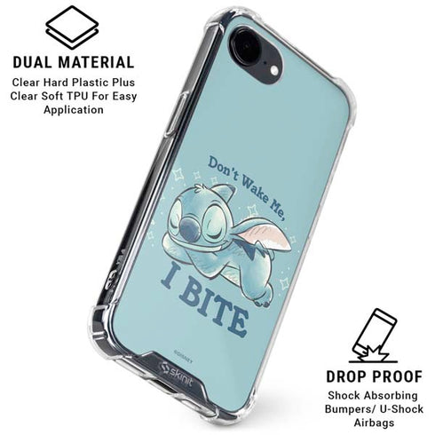 Disney Lilo and Stitch Dont Wake Me I Bite iPhone 16e Clear Case