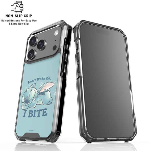 Disney Lilo and Stitch Dont Wake Me I Bite iPhone 17 Pro Clear Case