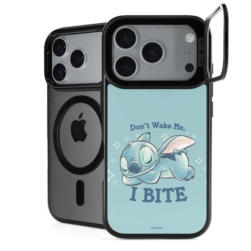 Disney Lilo and Stitch Dont Wake Me I Bite iPhone 17 Pro Max Kickstand Case