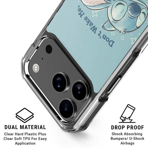 Disney Lilo and Stitch Dont Wake Me I Bite iPhone 18 Pro Clear Case